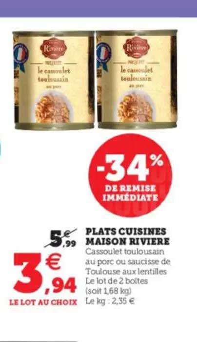 Plats Cuisinés Maison Rivière