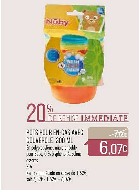 pots pour en-cas avec couvercle 300 ml