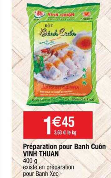 préparation pour banh cuôn vinh thuan