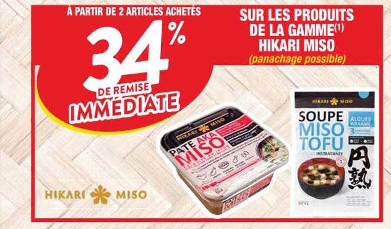 produits de la gamme hikari miso