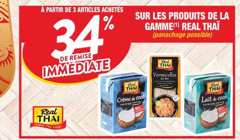 produits de la gamme real thaï