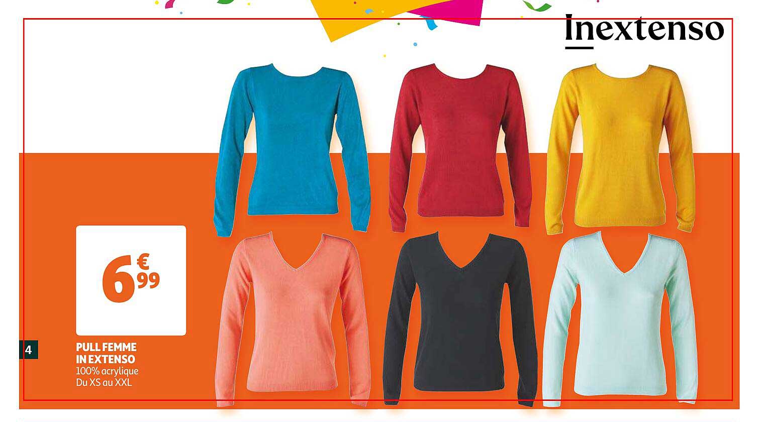 pull femme in extenso