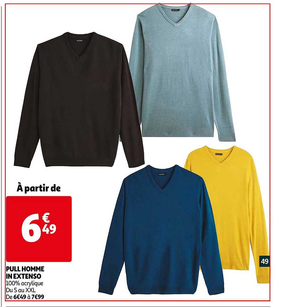 pull homme in extenso