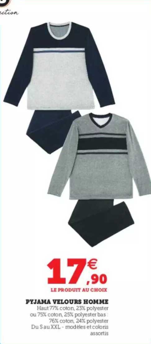 Pyjama Velours Homme