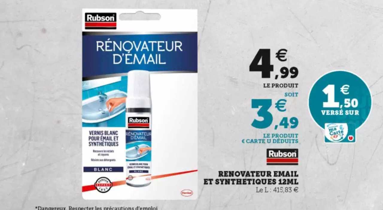 renovateur email et synthétiques 12ml rubson