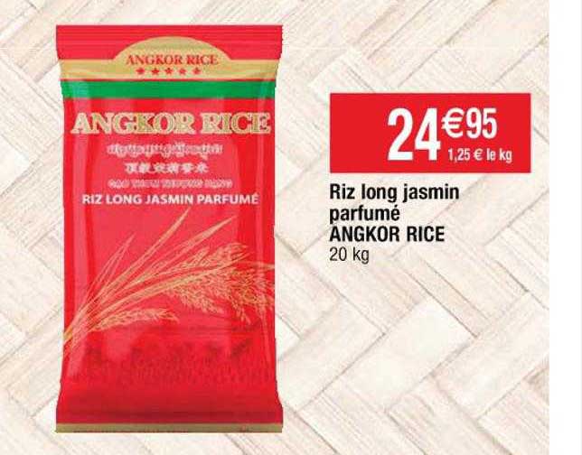 riz long jasmin parfumé angkor rice