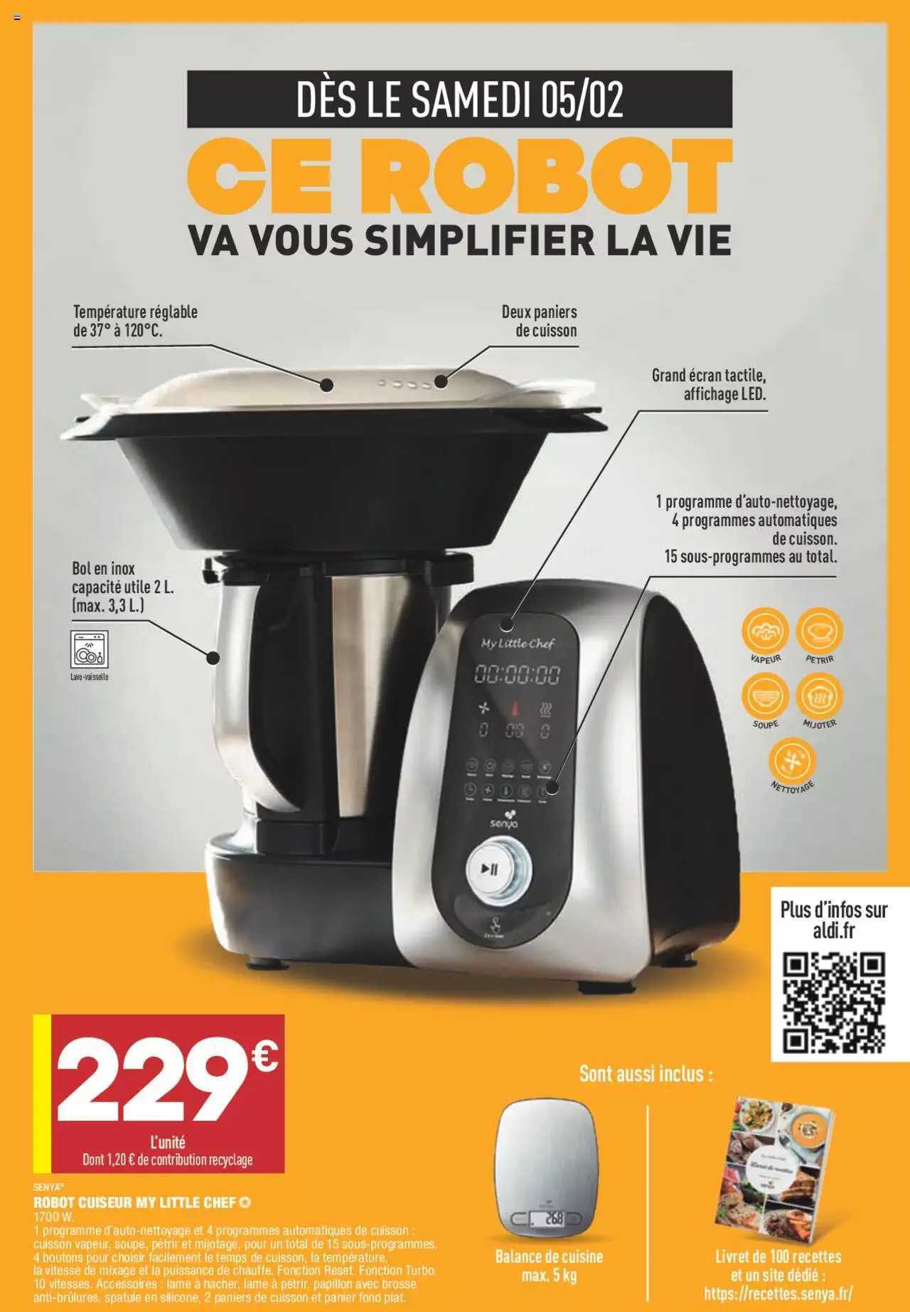 robot cuiseur my little chef senya