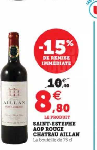 saint-estephe aop rouge château aillan