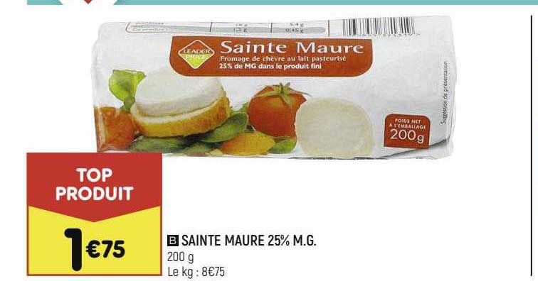 sainte maure 25% m.g.