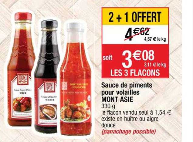 Sauce De Piments Pour Volailles Mont Asie