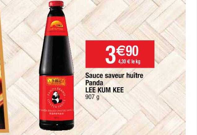 sauce saveur huître panda lee kum kee