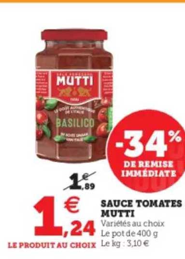 Sauce Tomates Mutti