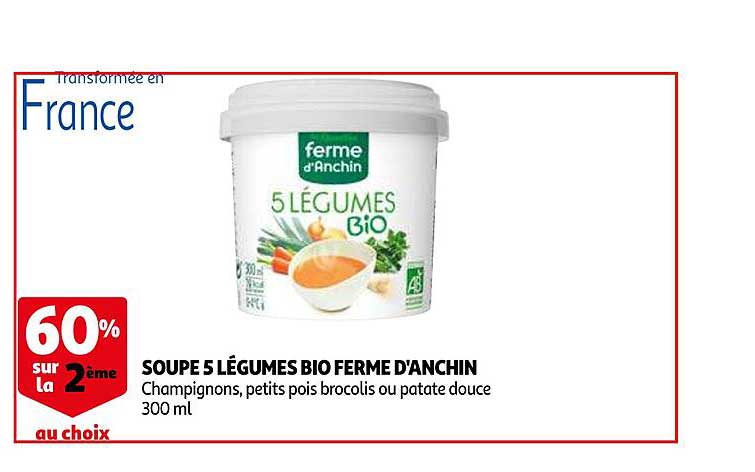 soupe 5 légumes bio ferme d'anchin