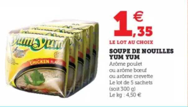 soupe de nouilles yum yum