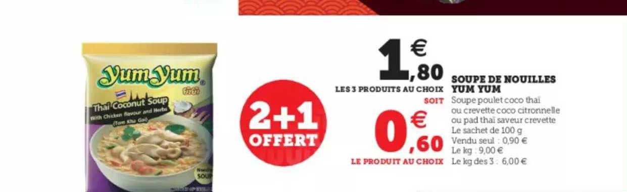 soupe de nouilles yum yum