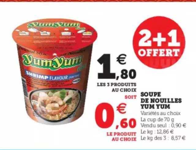 soupe de nouilles yum yum