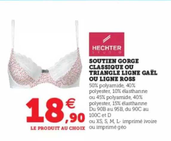 soutien gorge classique ou triangles ligne gaël ou linge rosse