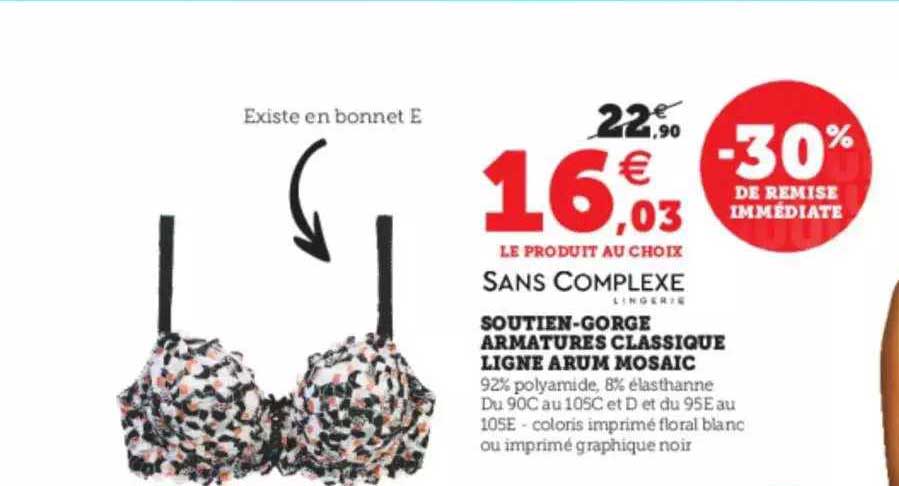 Soutien-gorge Armatures Classique Ligne Arum Mosaïc