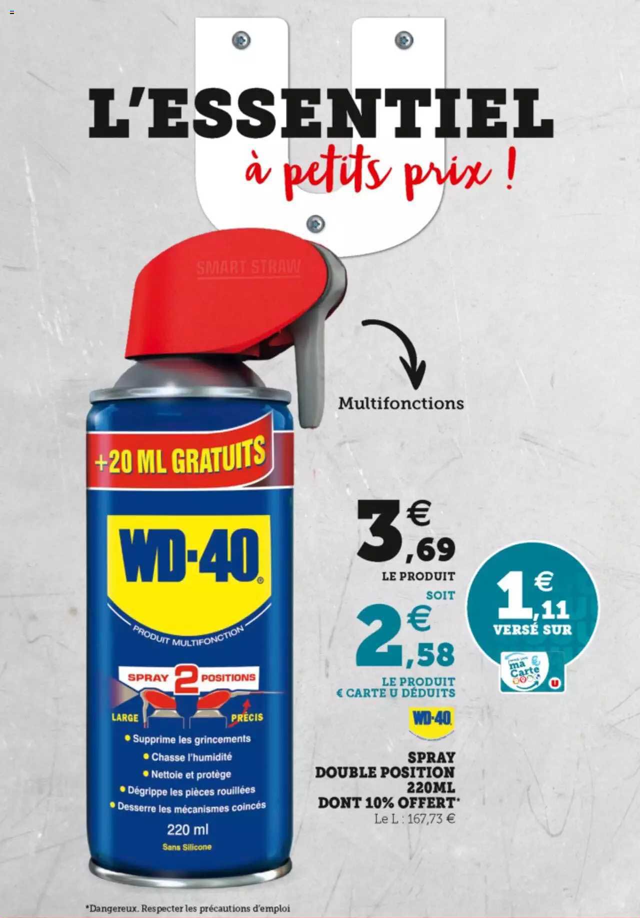 spray double position 220ml dont 10% offert