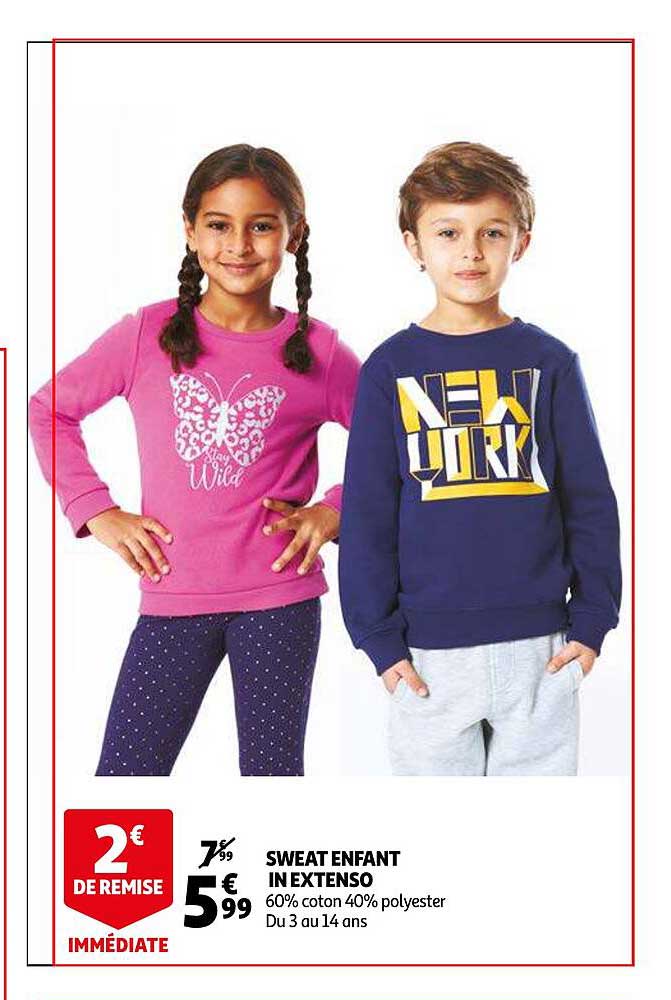sweat enfant in extenso