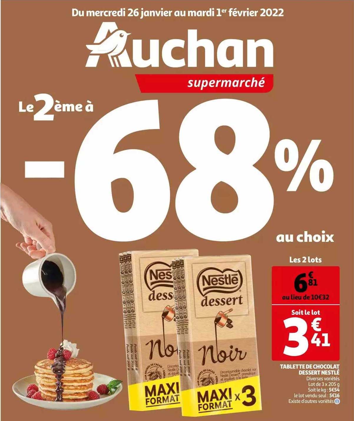 Tablette De Chocolat Dessert Nestlé