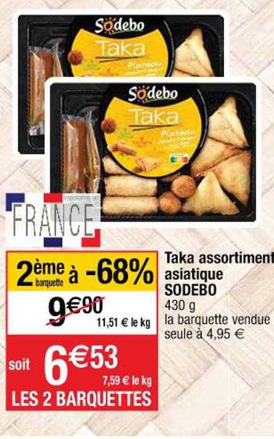 taka assortiment asiatique sodebo