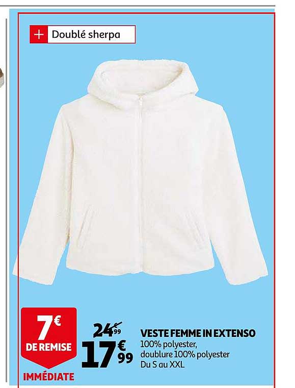veste femme in extenso