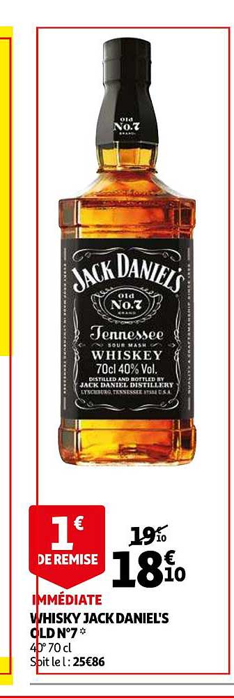 whisky jack daniel's old n°7