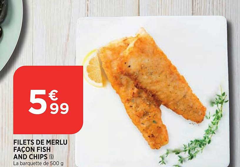filets de merlu façon fish and chips