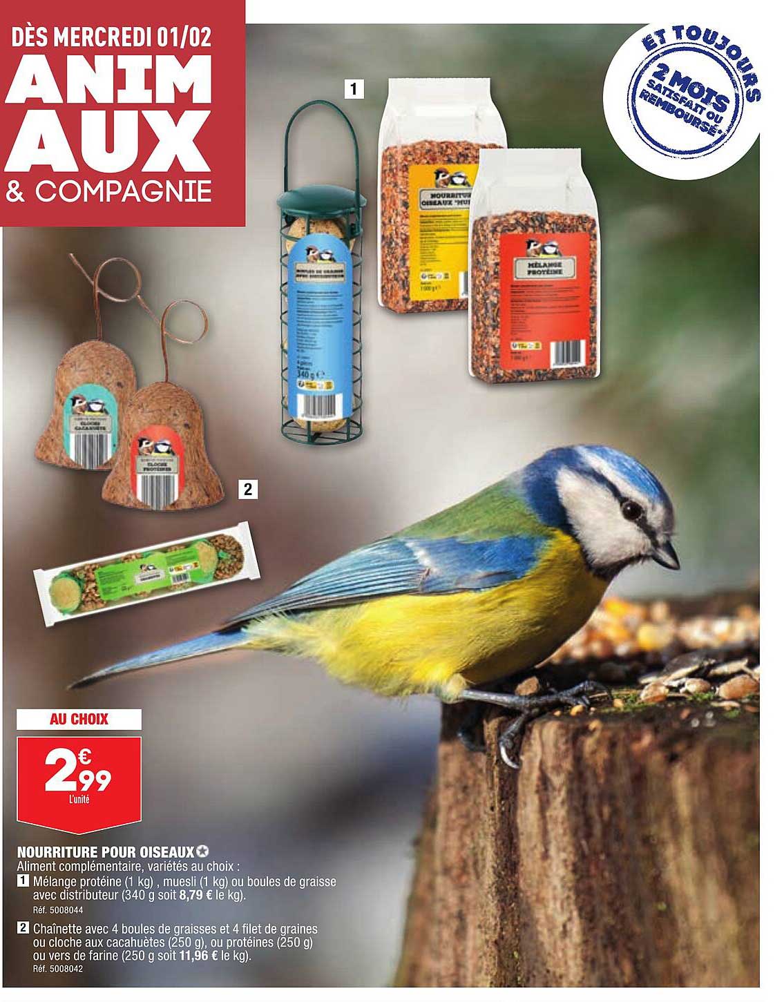 nourriture pour oiseaux