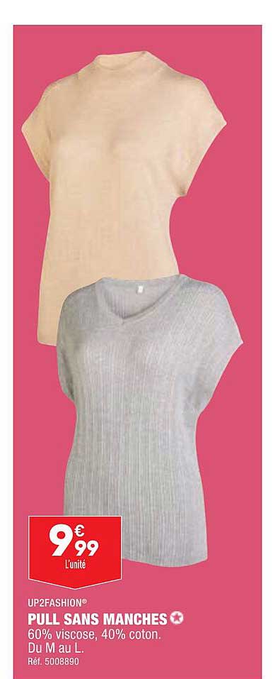pull sans manches up2fashion