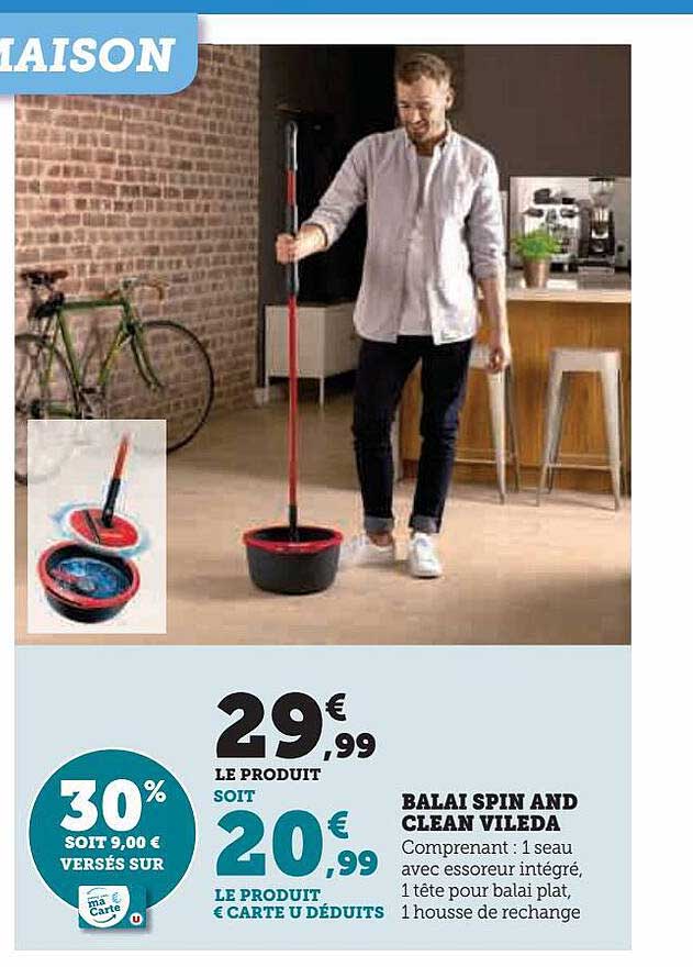 balai spin and clean vileda