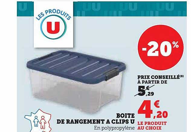 Boîte De Rangement à Clips U