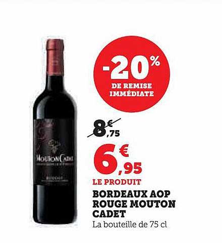 bordeaux aop rouge mouton cadet