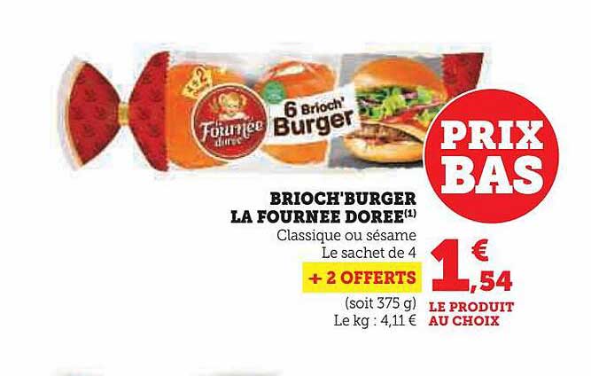 brioch'burger la fournée dorée