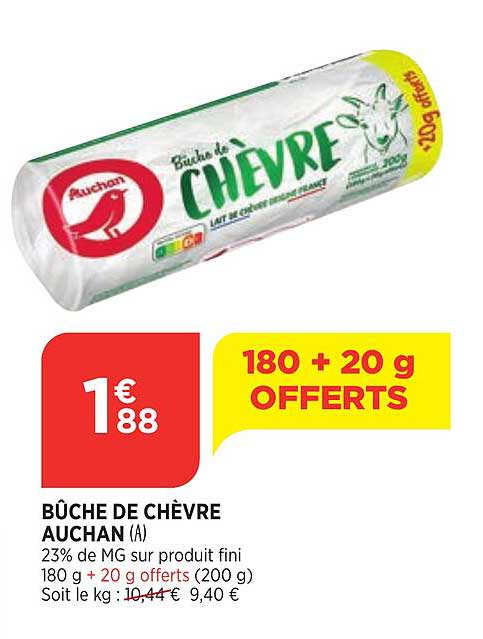 Bûche De Chèvre Auchan