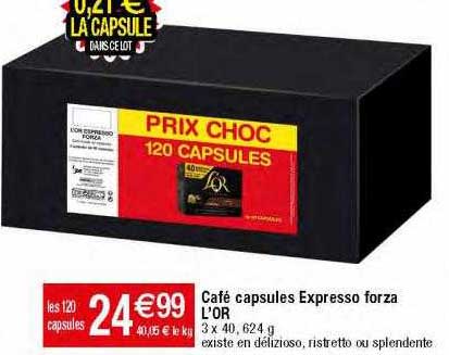 café capsules expresso forza l'or