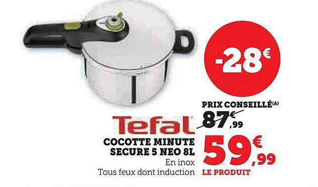 cocotte minute sécure 5 neo 8 l tefal