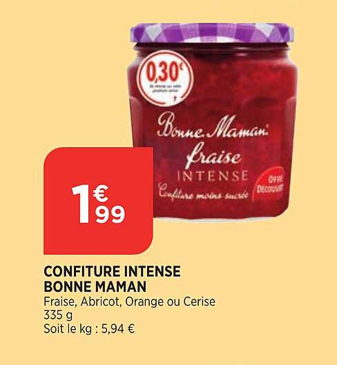 confiture intense bonne maman