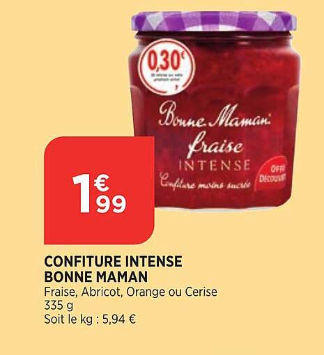 confiture intense bonne maman