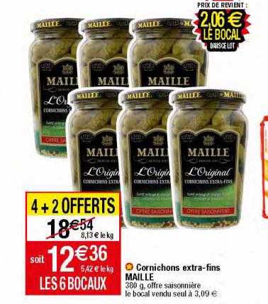 cornichons extra-fins maille