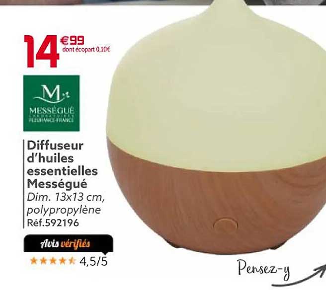 diffuseur d'huiles essentielles mességué