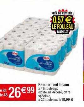 essuie-tout blanc