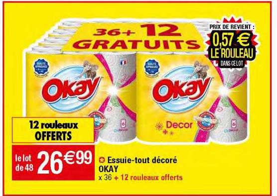 essuie-tout décoré okay