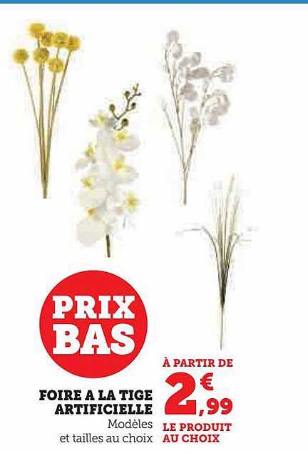 foire à la tige artificielle