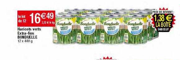 haricots verts extra-fins bonduelle