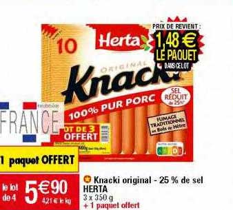 Knacki Original -25% De Sel Herta