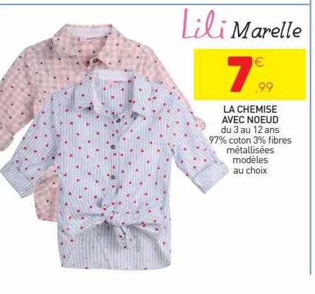 la chemise avec nœud lili marelle