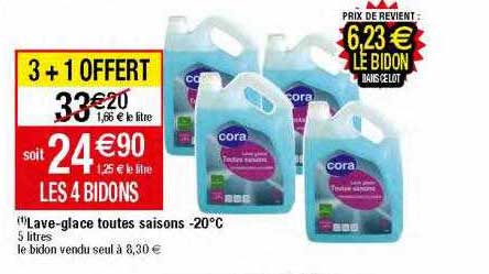 lave-glace toutes saisons -20°c