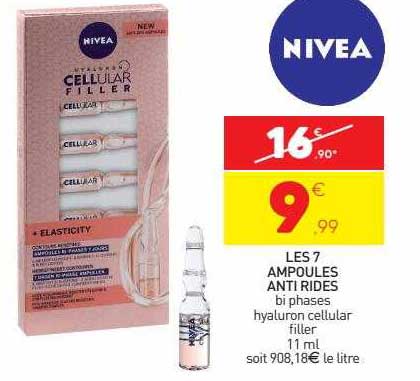 les 7 ampoules anti rides nivea